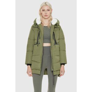 Orolay Womens Down Jacket Green Medium